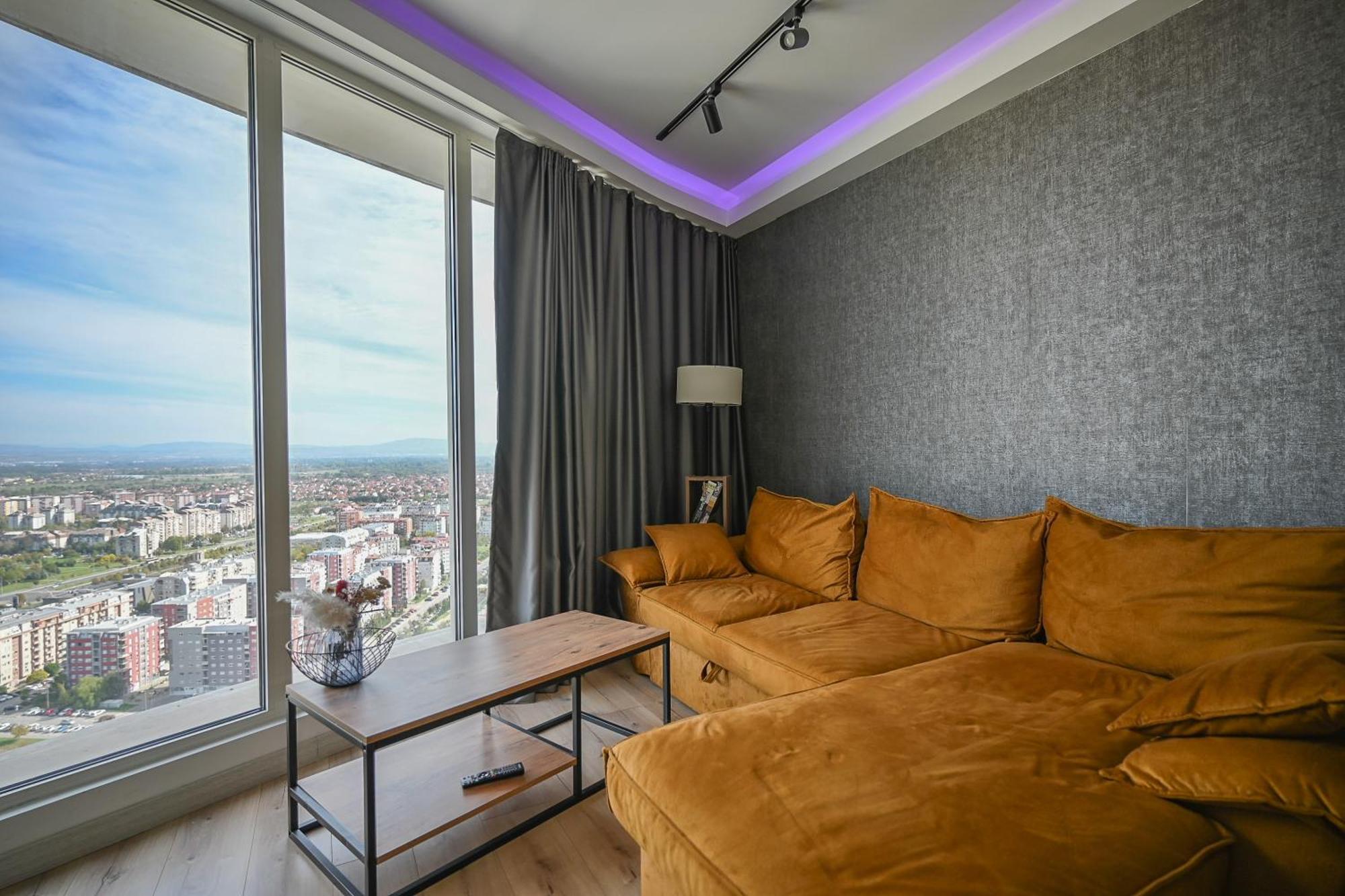 Alfred Sky Smart Apartment 29Th Spa Included スコピエ エクステリア 写真